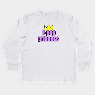 K-Pop Princess Kids Long Sleeve T-Shirt